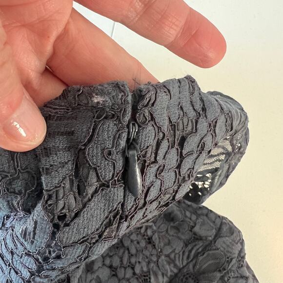 LOFT Blue Dress with Capped Sleeves Size 6P Petites - Picture 15 of 16